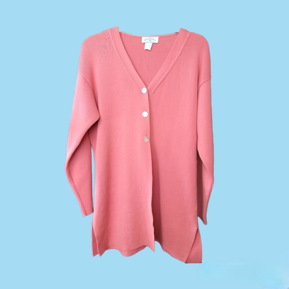 Pink Women's Cardigan Sweater